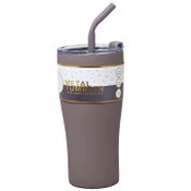 Wholesale - 30oz BRN/KHAKI CHANDRA S.S DBL WALL WATER BOTTLE C/P 24, UPC: 191205647760